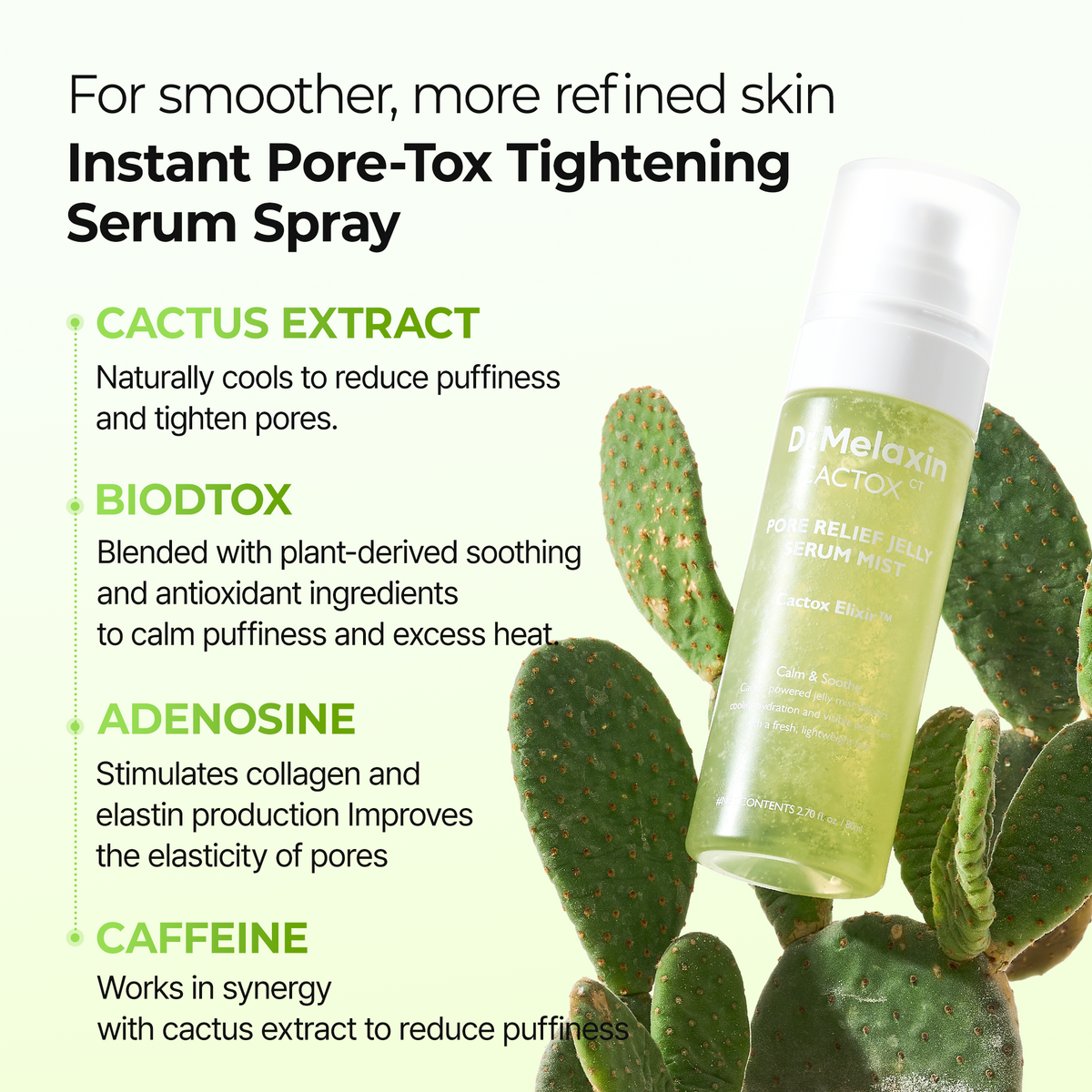 Cactox Pore Relief Jelly Serum Mist - image 6